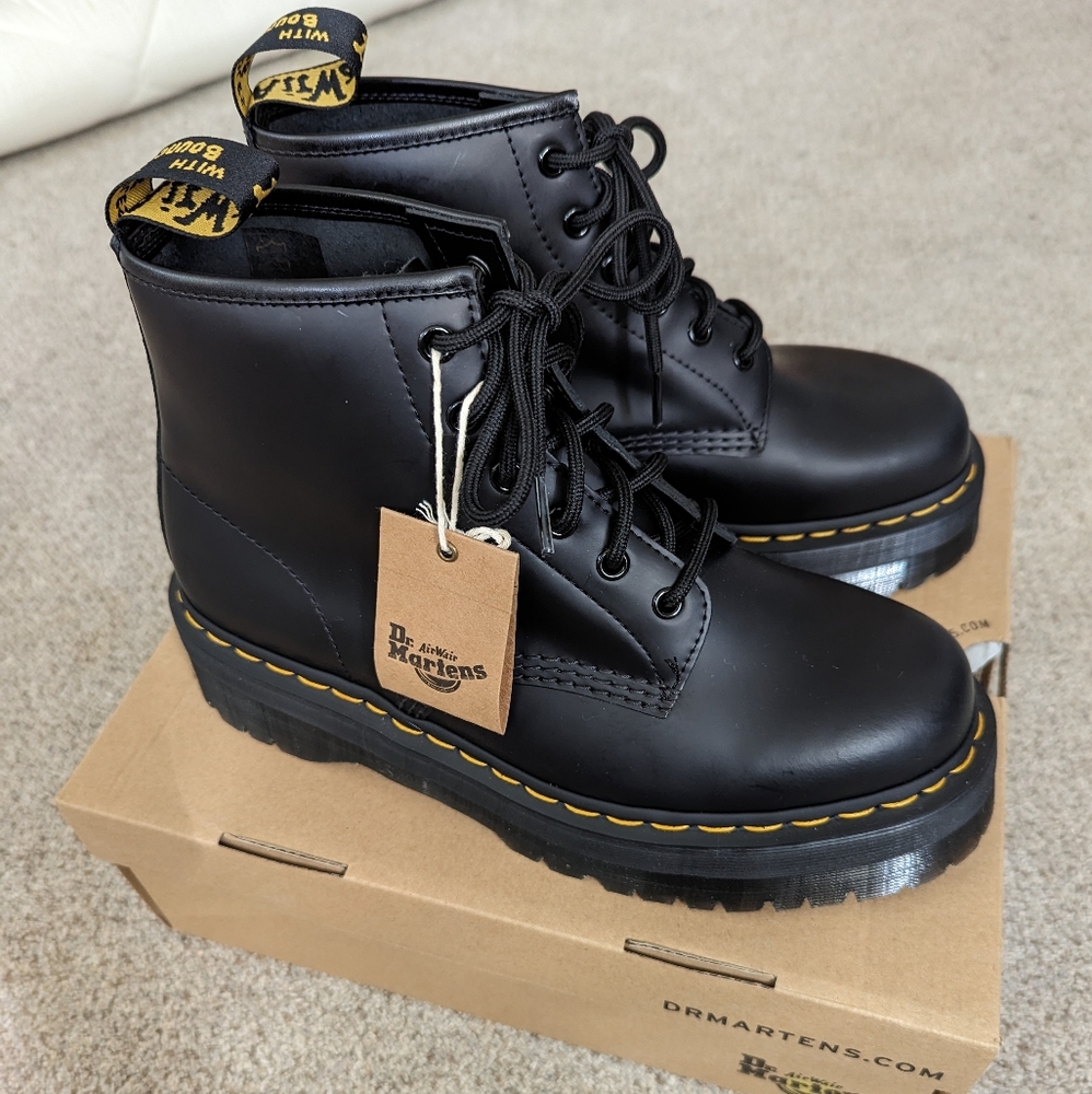 New Dr Martens 101 Quad Platform Boots